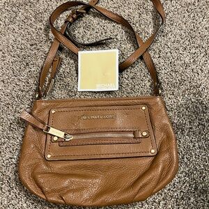 Michael Kors Tan Leather Crossbody Bag